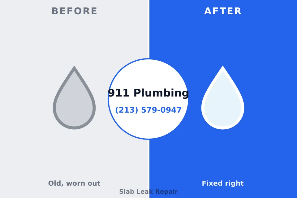Before and after: plumbing repair East Palo Alto, CA